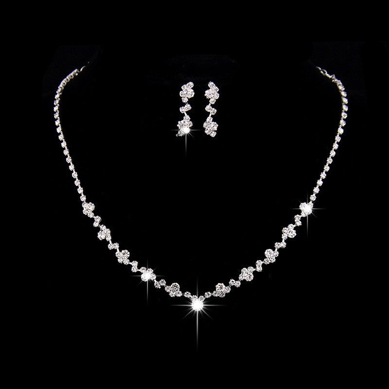 TBFashion Radiant Crystal Bridal Jewelry Set