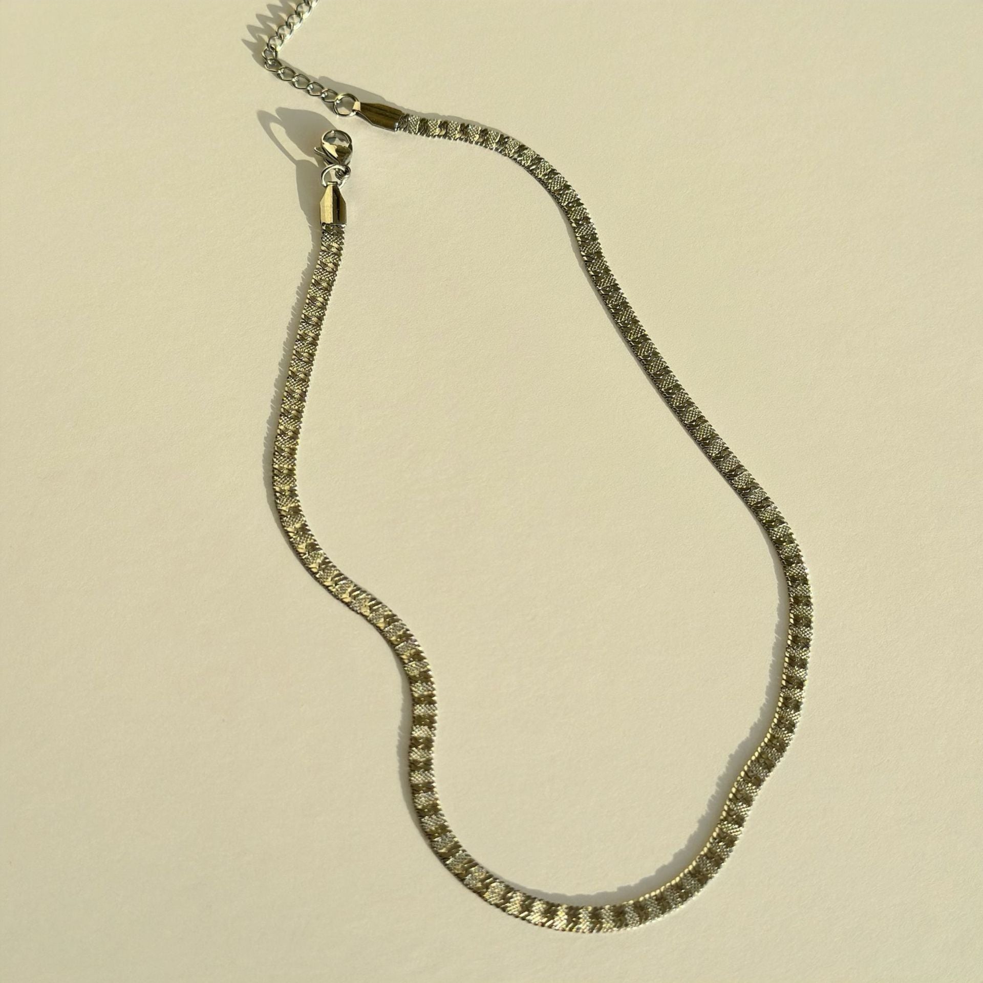 TBFashion Luxe Weave Stainless Steel Necklace