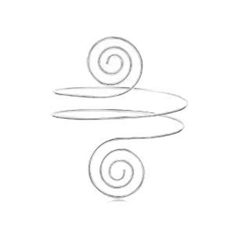 TBFashion Luxe Sculpted Spiral Arm Cuff