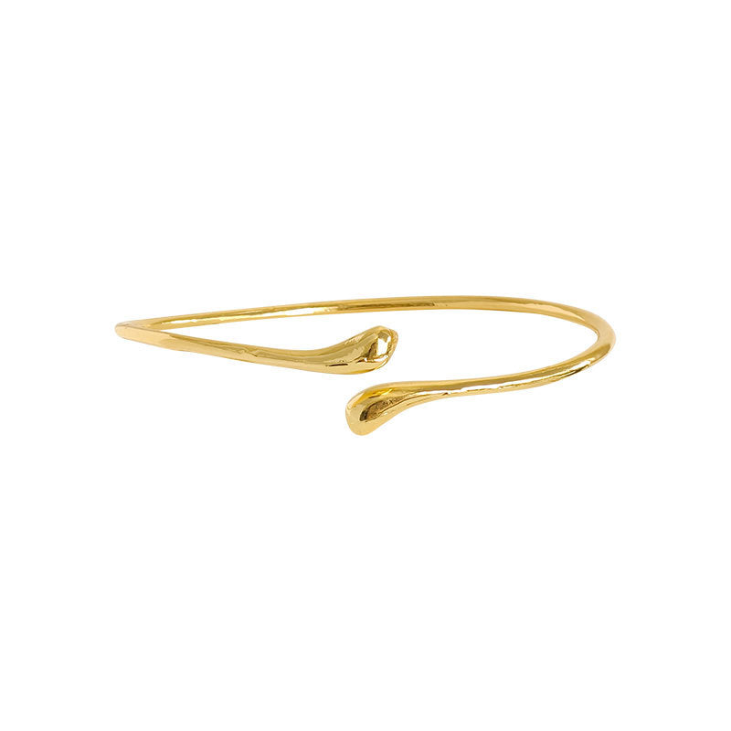 TBFashion Liquid Gold Drop Cuff Bracelet