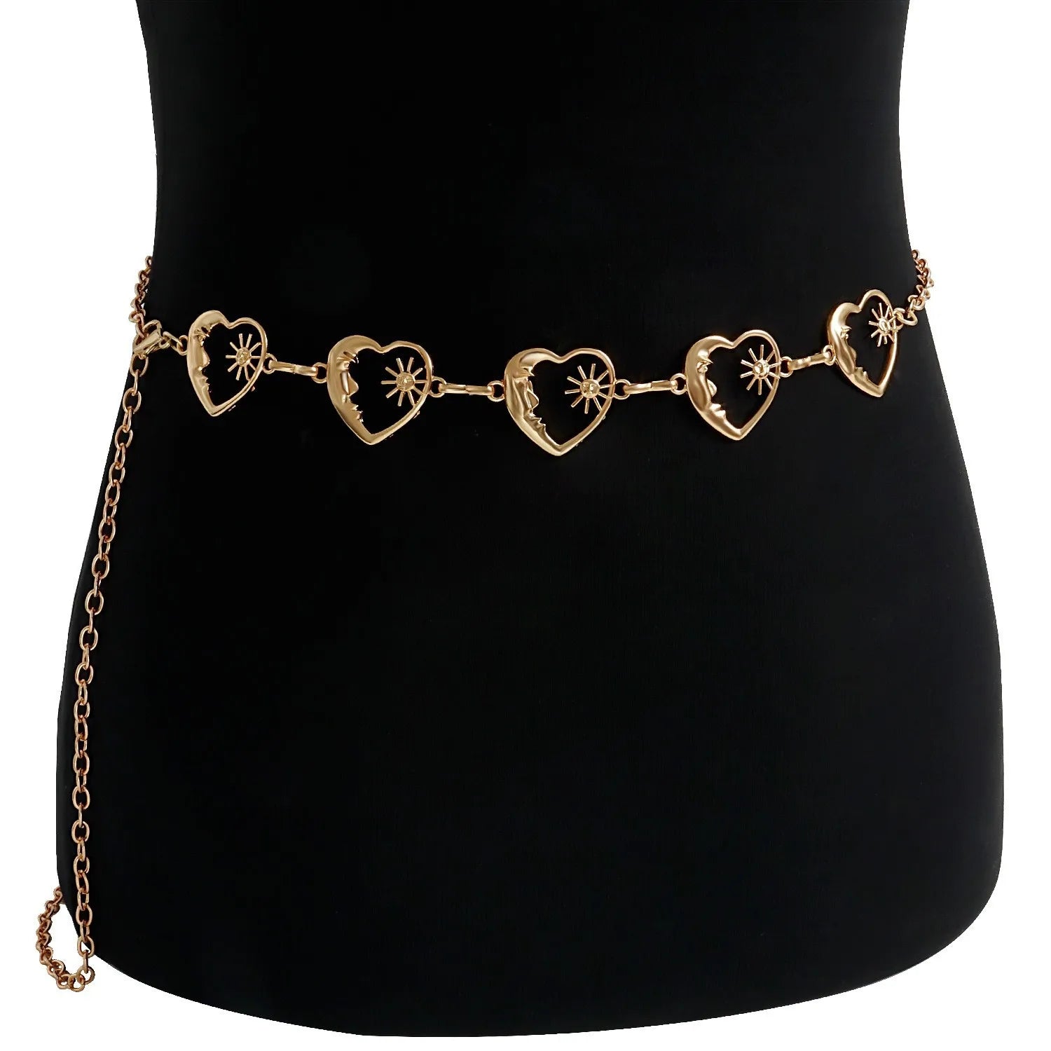 Golden Celestial Heart Waist Chain