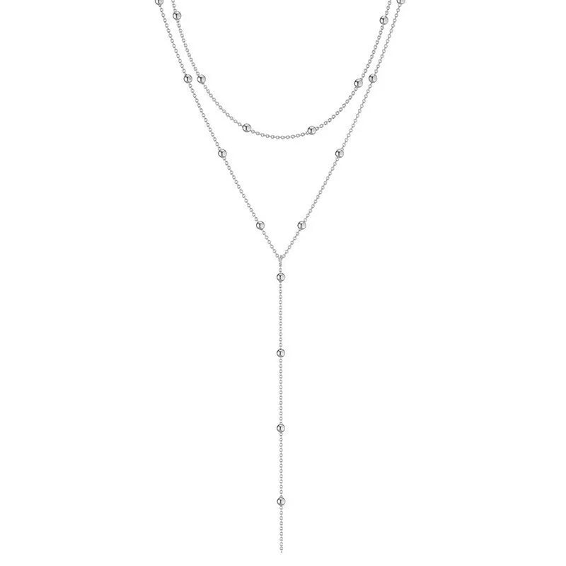TB Cascade Layered Lariat Necklace